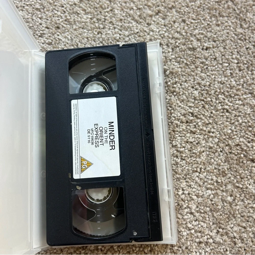 Minder the Orient Express VHS Tape Dennis Waterman Mystery Drama Vintage Video
